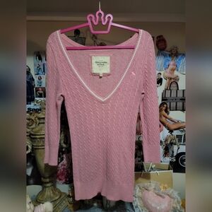 Rabbit Hair Abercrombie Pink Sweater